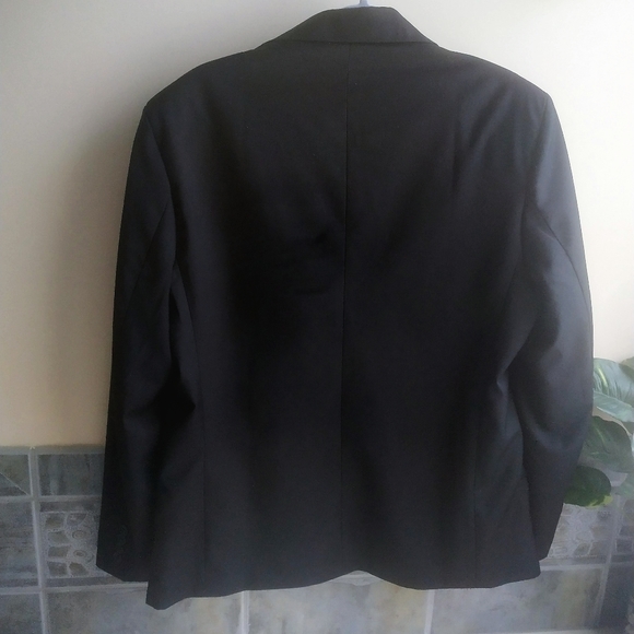 Men's black blazer suit jacket - Picture 2 of 5
